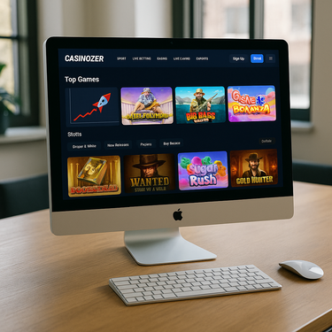 Casinozer - Desktop Platform Design - Norwegian Casino Interface