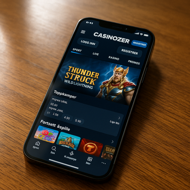 Casinozer - Mobile Casino Platform - iOS and Android Responsive Design